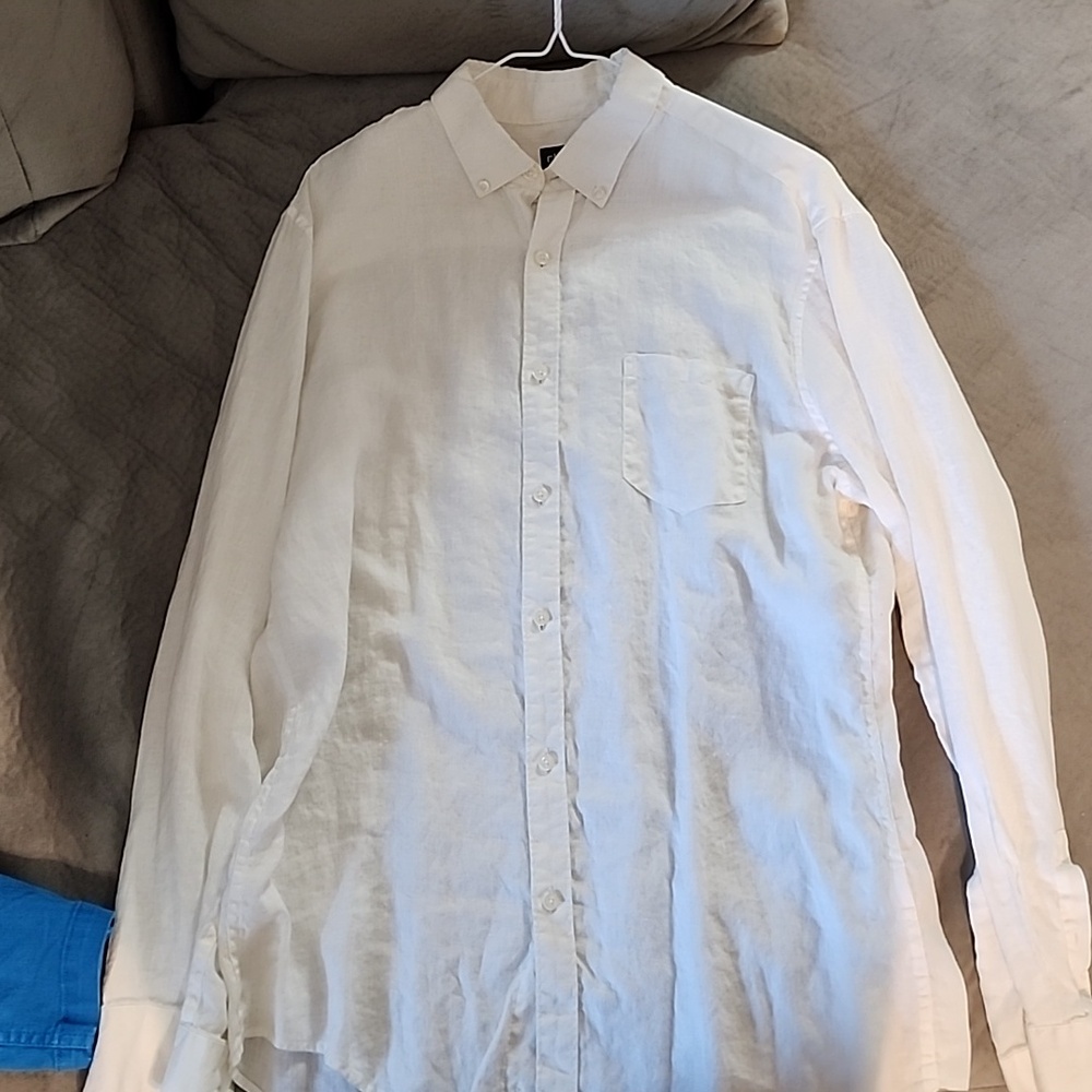 Claiborne slim fit shirt, Size L. 100% Linen - Picture 3 of 3